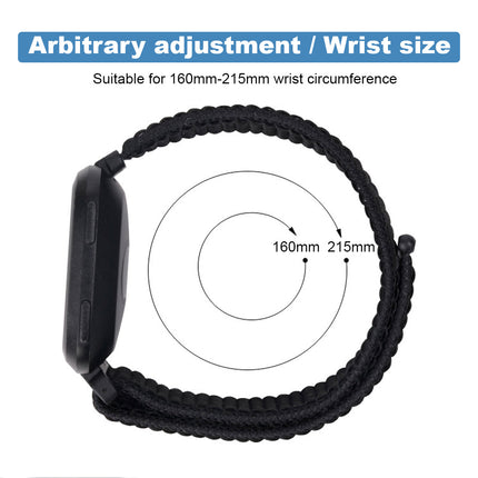 Nylon Woven Sport Loop Band For Apple Watch Navy