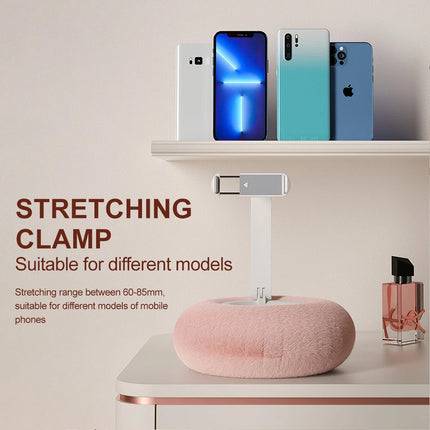 Fuzzy Bowl Phone Holder, Tablet Pillow Stand, Adjustable Phone Holder for Beds