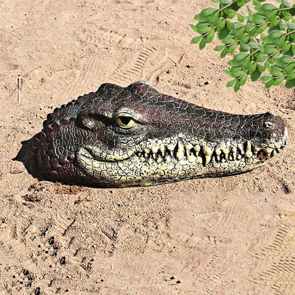 Floating Crocodile Head For Garden Pond Pool Water Feature Ornament Decor