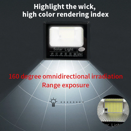 2PK 30000LM Solar Flood Lights Security Wall Yard Street Lamp Path Lamps Outdoor