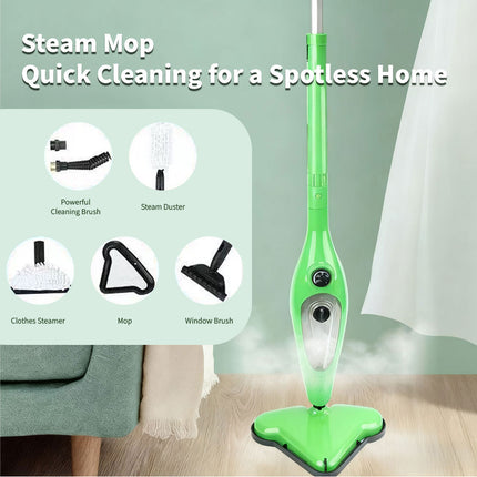 12-IN-1 Handheld Steam Mop Cleaner Carpet Floor Cleaning Steamer 1300W 400ml