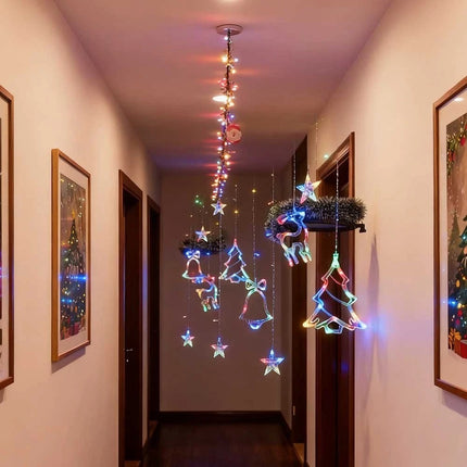 Christmas Icicle Lights Outdoor LED Curtain Fairy String Light Xmas Party Decor