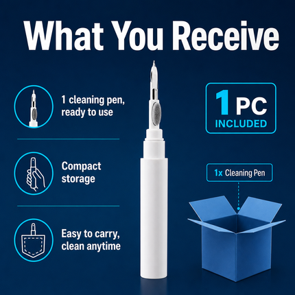 Earphone Cleaning Pen 3 in 1 for AirPods Case Earbuds