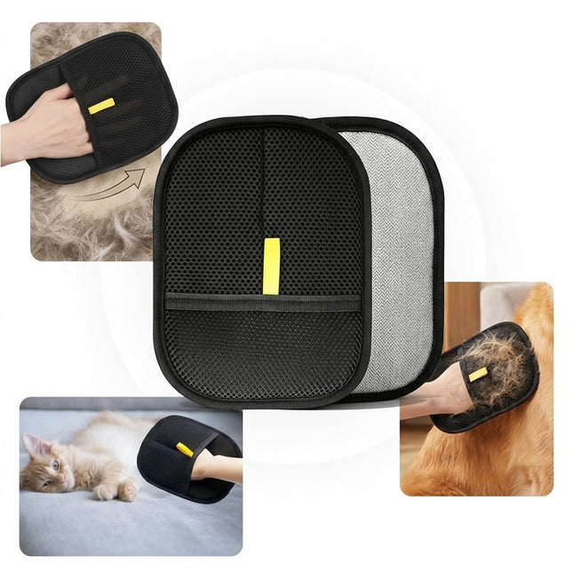 2 Pcs Pet Grooming Gloves Static Dedusting Brush Pet Hair Remover Brush Removing