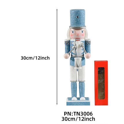 Wooden Nutcracker Soldier Gift Christmas Ornaments Xmas Party Decor 30cm