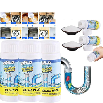 4X Wild Tornado Powerful Sink Drain Cleaner High Efficiency Clogging Cleaner