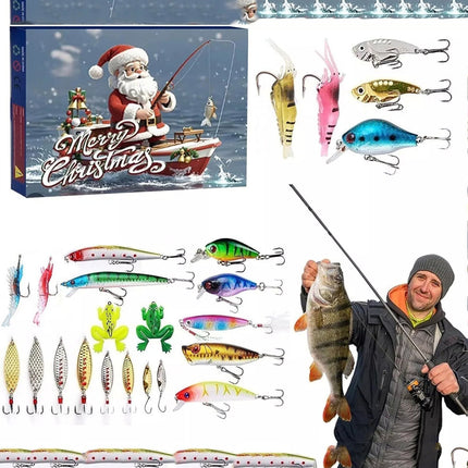 Fishing Advent Calendar 24Day Christmas Countdown Fishing Tackle Advent Calendar A