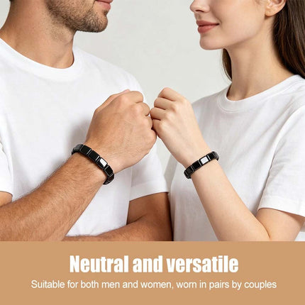 4pcs Hemys Hematite Bracelet for Men Hemios bracelet with Gift