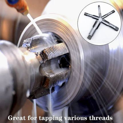 5Pc HSS Taper BSP Pipe Thread Tap Set HSS Screw Cutting 1/8" 1/4" 3/8" 1/2" 3/4"