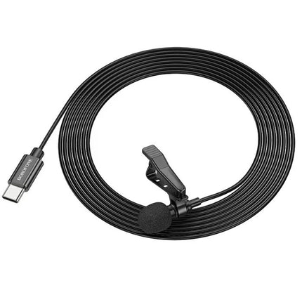 360° Lavalier Microphone Clip-On USB-C Mic for Android Laptop
