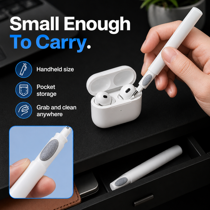Earphone Cleaning Pen 3 in 1 for AirPods Case Earbuds