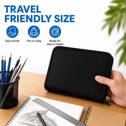 Professional Sketching Pencils Set Art Supplies Graphite Draw Charcoal | 09-in-hand-scale.png