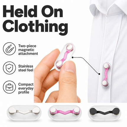 Eyeglasses Holder Magnetic 3 Piece Set for Shirts and Sunglasses