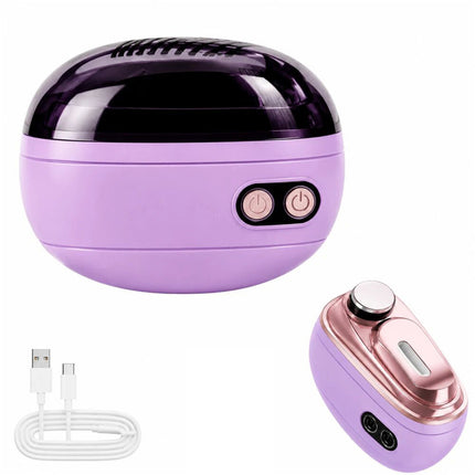 2 in 1 Electric Nail Clipper Nail Polishing Auto Nail Trimmer Scissor File Light