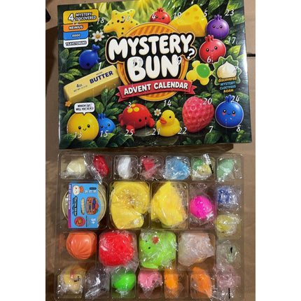 24 Days Christmas SquishiesAdvent Calendar Dumpling SquishyToys Boys  And  Girls Xmas Gift