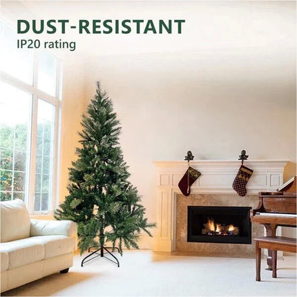 Christmas Tree 1.8M Xmas Trees Green Fluffy Tips Metal Stand Easy Assemble