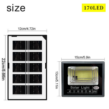 2PK 30000LM Solar Flood Lights Security Wall Yard Street Lamp Path Lamps Outdoor