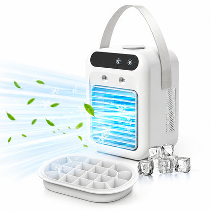 Portable USB Mini Air Cooler Fan with Mist 500ml Water Tank 2 Speed Desktop Cooling Fan