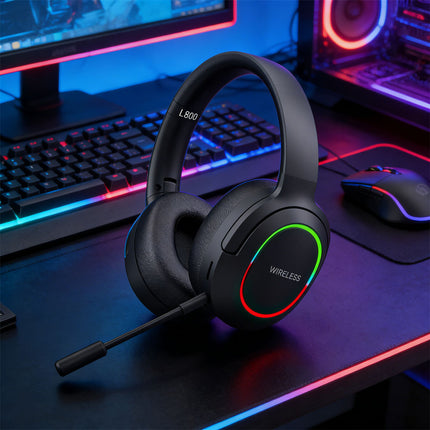 Wireless Gaming Headset Headphone with Microphone Volume for PS4 PS5 XBOX SWITCH