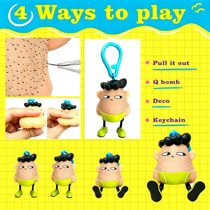 Hair Plucking Fidget Toy, Stress Relief Sensory Toy for Tactile Play