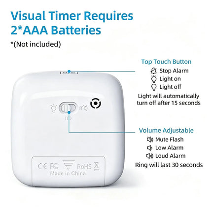 60 Minutes Visual Analog Timer Countdown Clock Times Management  Adult Tools