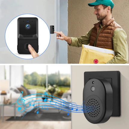 Wireless Smart Ring Doorbell Video Door Bell Intercom Camera Chime WiFi Phone