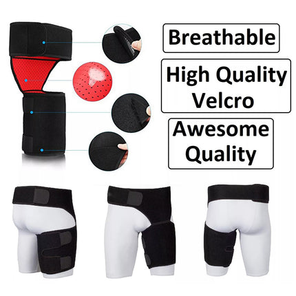 Groin Pain Relief Thigh Support Strain Brace Hip Compression Hamstring Strap