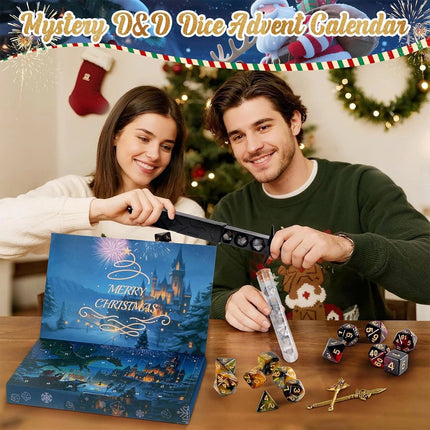 Mystery Dice Set Vacation Advent Calendar 2025 24 Days Surprise Gifts