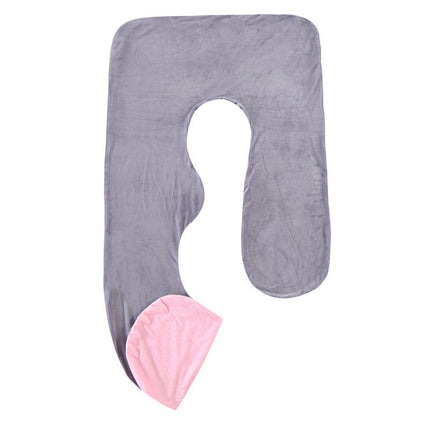 J-Shaped Pregnancy Maternity Pillow Removable Washable Cover 70 x 145cm