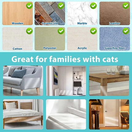 2Pcs x 5M Cat Couch Sofa Cat Scratch Guard Stickers Furniture Anti-Scratching Protector