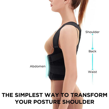 Back Brace Posture Corrector Women Men Shoulder Straightener Adjustable Support M