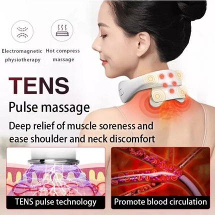4D Head Cervical Spine Massage Body Pain Relief Electric Neck Shoulder Massager