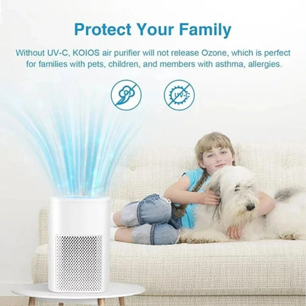 Home Air Purifiers for Large Room with H13 Filter Captures Smoke, Odor & Pet Dander