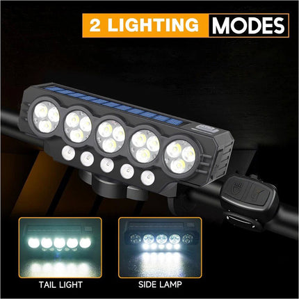 1200LM LED Bike Light Waterproof USB Rechargeable Bicycle Front Headlight Bar