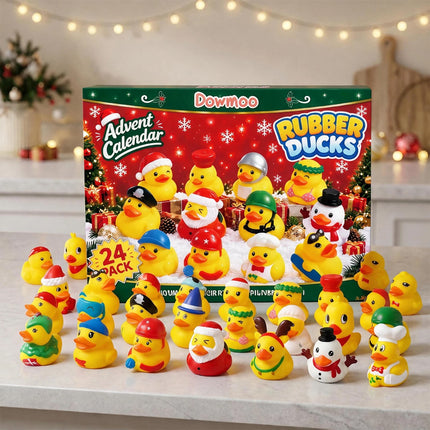 2026 Christmas Advent Calendar, 24 Days Rubber Duck  Countdown Set