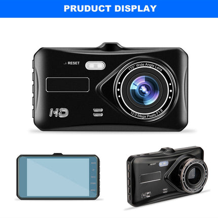 1080P Car Dash Camera Video DVR Recorder Front and Rear Night Vision Dual Cam