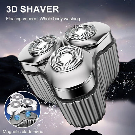 Portable Electric Razor for Travel, Rechargeable USB-C Alloy Mini Shavers for Me