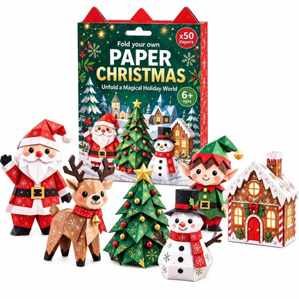 Christmas Paper Craft Kit, DIY Origami Christmas Decorations, Christmas Gifts