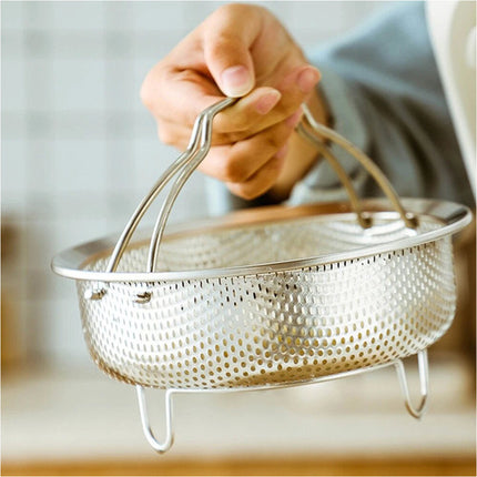 22CM Stainless Steel Vegetable Steamer Basket For Instant Pot Insert Steamer Basket