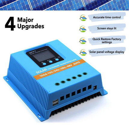 Upgraded MPPT Solar Charge Controller Battery Intelligent Regulator 60A