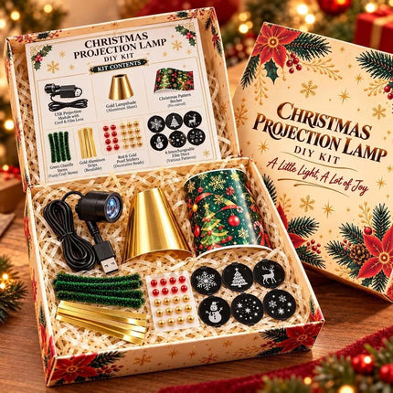 Christmas Ceiling Projector, DIY Tree Lamp Kit, 6 Film Discs, USB Powered