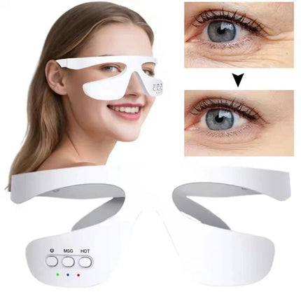 3D Eye Red Light Therapy Under-Eye Glasses for Removal Eye Wrinkles Dark Circles