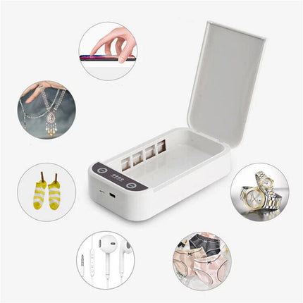 Portable Mobile Phone UV Sterilizer Sanitizer Box Disinfection Case Cleaner USB