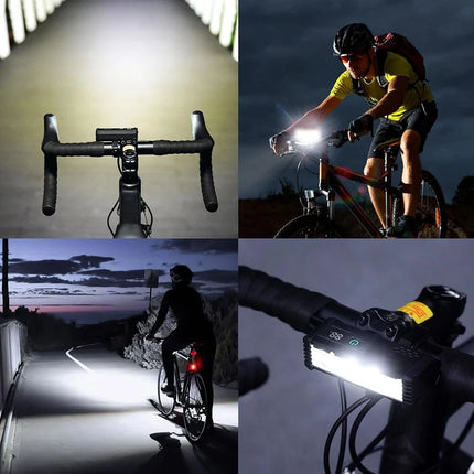 Waterproof Super Bright LED Bike Light USB Rechargeable Bicycle Front Headlight
