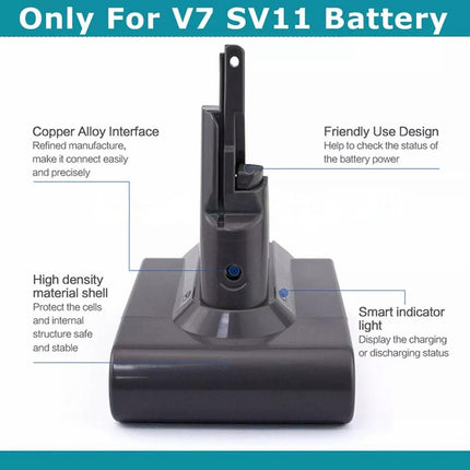 For Dyson V7 SV11 Battery SV37 Animal Absolute Handheld Cordless Vacuum Cleaner