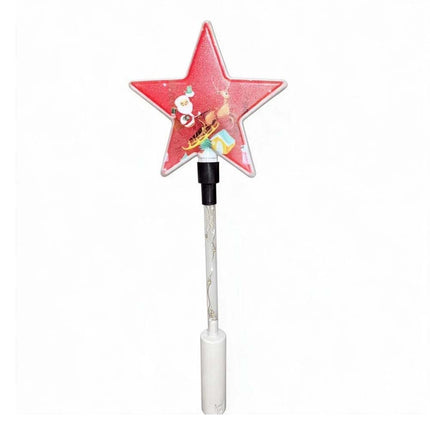 Energy-saving Christmas Glowing Stick Star Warm Light Handheld Luminous Toy Outdoor