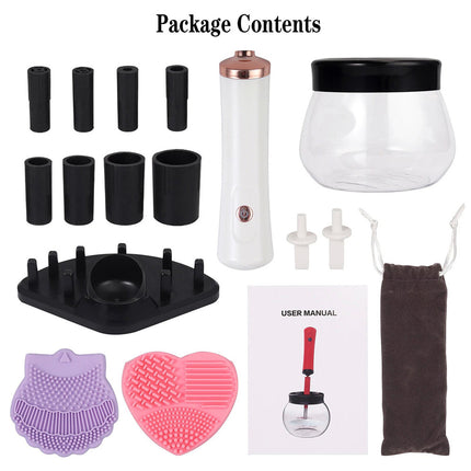 Electric Beauty Makeup Brush Cleaner Dryer Machine Automatic Spinner Brushes