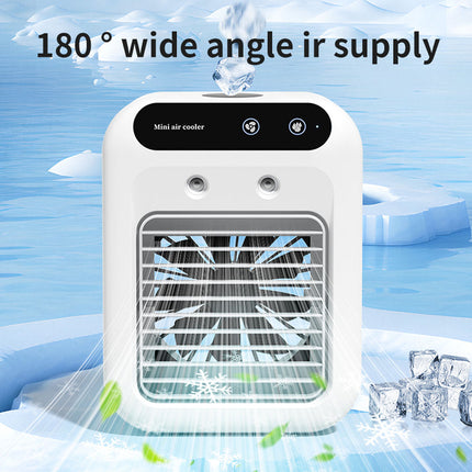 USB Mini Air Cooler Fan, Desktop Misting Fan, Portable Cooling Fan