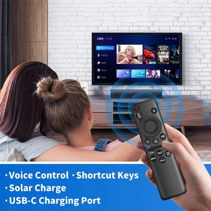 BN59-01432A BN59-01455E Replacement TV Remote for Samsung Solar Battery w/ Voice