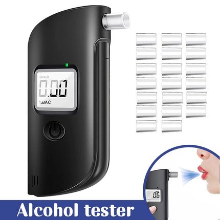 Portable BAC Test Device Dual Sensor Breathalyser Alcohol Tester LCD Display